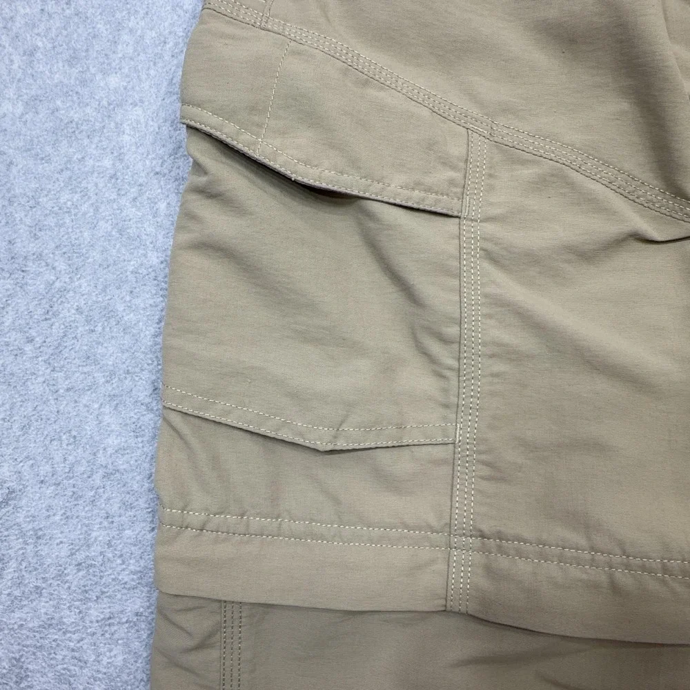The North Face Paramount Convertible Pants Mens Small Beige Cargo Hiking Outdoor